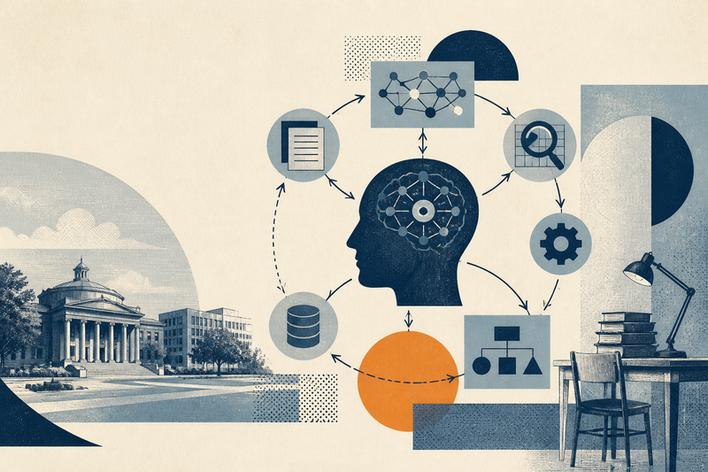 Artwork for Tools in a Loop: The Anatomy of an AI Agent, Explained From Inside a University Feat. Antony Tibbs